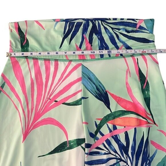 Reel Legends Womens Tropical Print Palazzo Pants L Polyester/Spandex - Picture 5 of 11